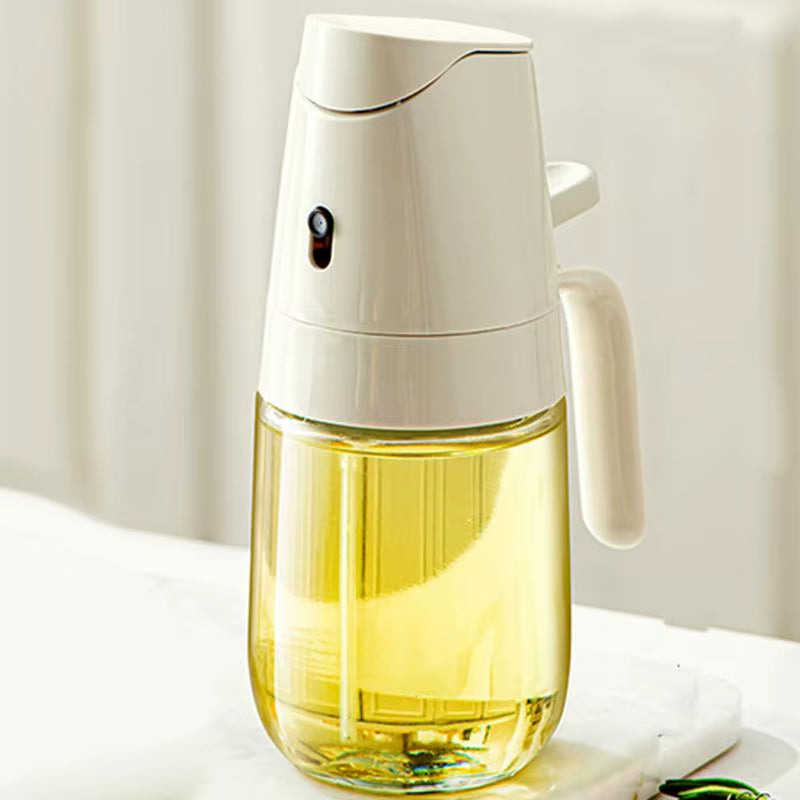 Oil Spray Dispenser Glass Oil Sprayer Mister 300Ml Oil Dispenser Spray and Pour Vinegar Bottle Home Kitchen Accessories for Air