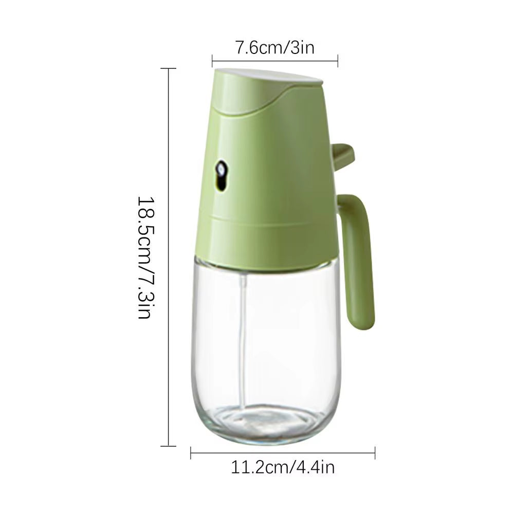 Oil Spray Dispenser Glass Oil Sprayer Mister 300Ml Oil Dispenser Spray and Pour Vinegar Bottle Home Kitchen Accessories for Air