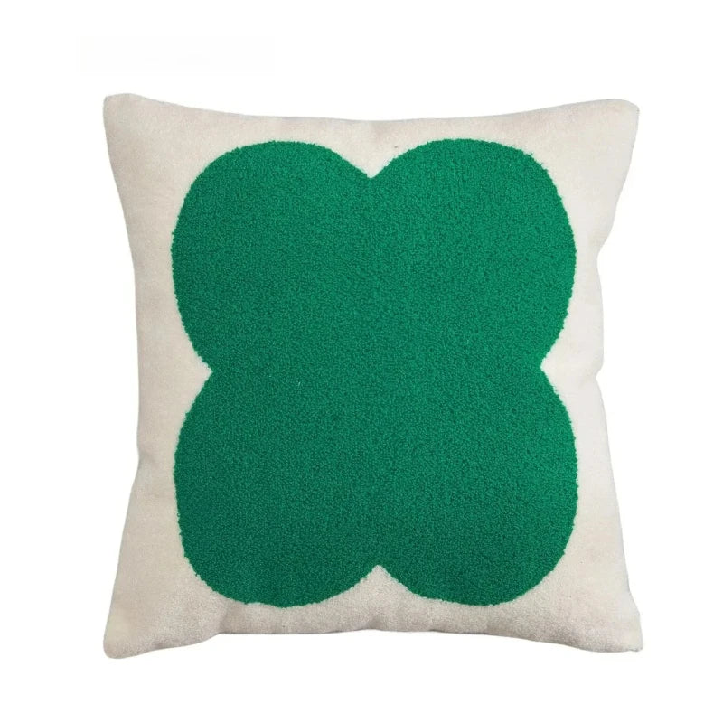 Embroidered Pillow Cover (Green and Black Series)