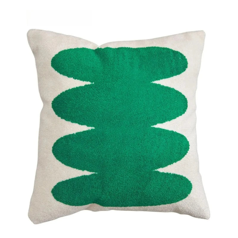 Embroidered Pillow Cover (Green and Black Series)