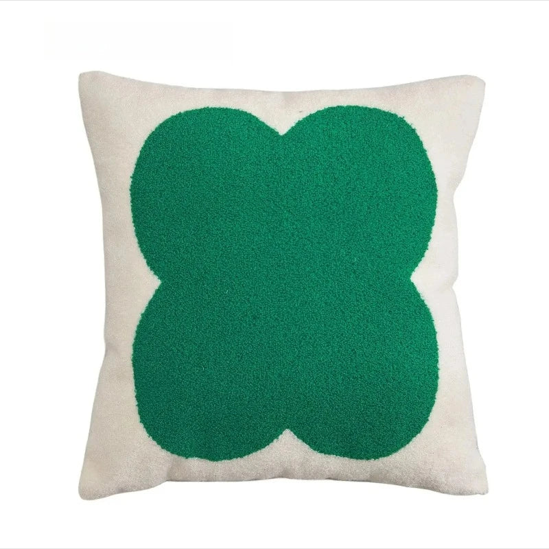 Embroidered Pillow Cover (Green and Black Series)
