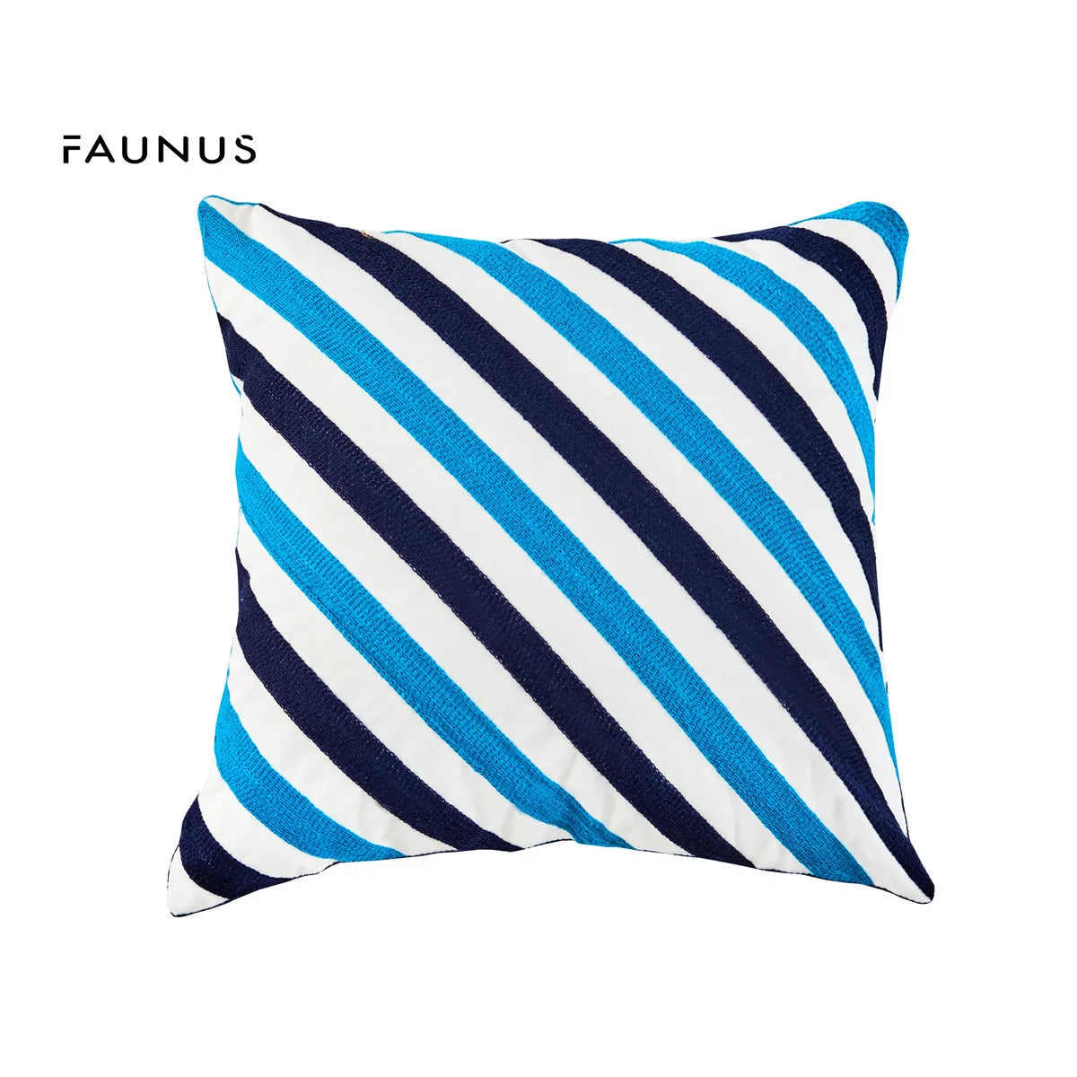 Embroidered Pillow Cover (Klein Blue Series)