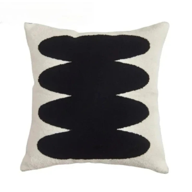 Embroidered Pillow Cover (Green and Black Series)