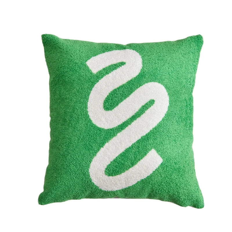 Embroidered Pillow Cover (Green and Black Series)
