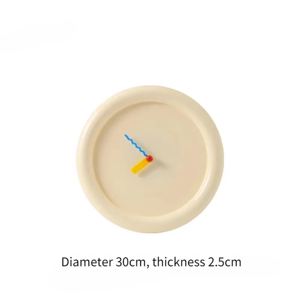 Versatile 30Cm Memphis Wall Clock ABS Battery Operated Desktop Clock Cartoon Home Decoration Housewarming Gift