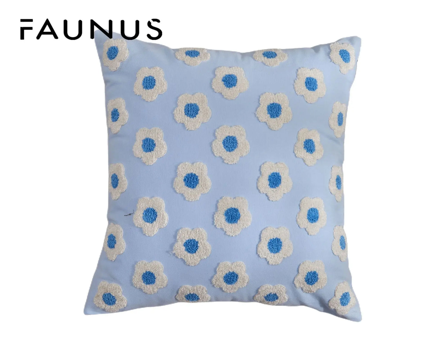 Embroidered Pillow Cover (Klein Blue Series)