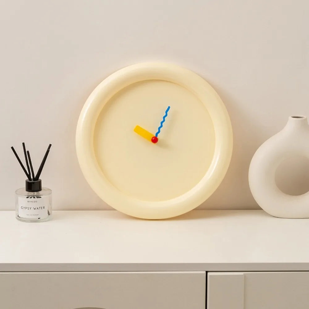 Versatile 30Cm Memphis Wall Clock ABS Battery Operated Desktop Clock Cartoon Home Decoration Housewarming Gift