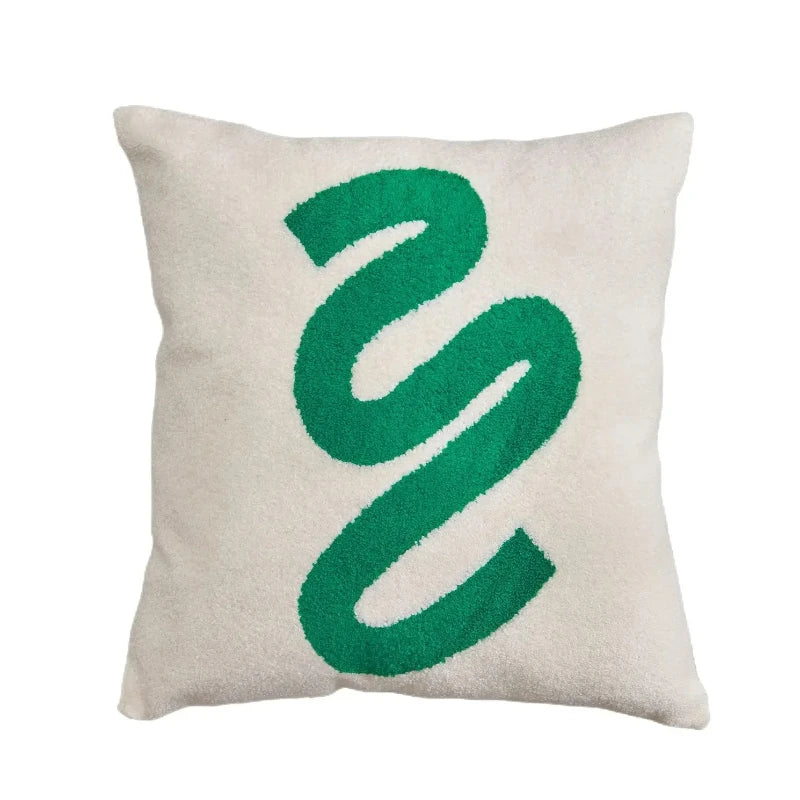 Embroidered Pillow Cover (Green and Black Series)