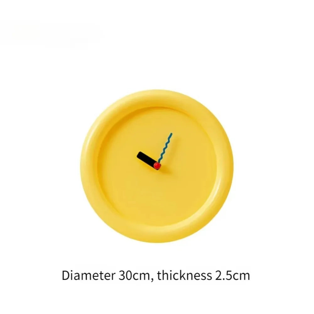Versatile 30Cm Memphis Wall Clock ABS Battery Operated Desktop Clock Cartoon Home Decoration Housewarming Gift
