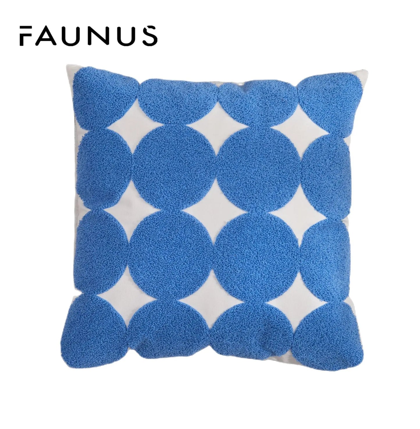 Embroidered Pillow Cover (Klein Blue Series)