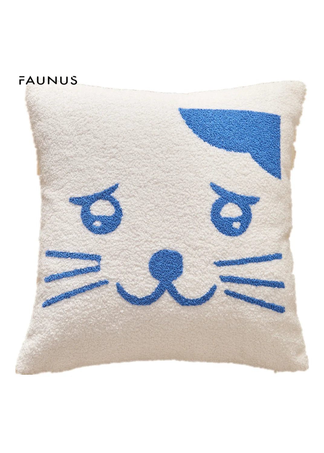 Embroidered Pillow Cover (Klein Blue Series)