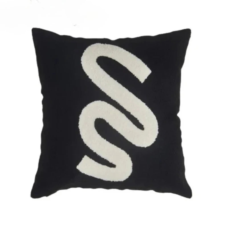 Embroidered Pillow Cover (Green and Black Series)
