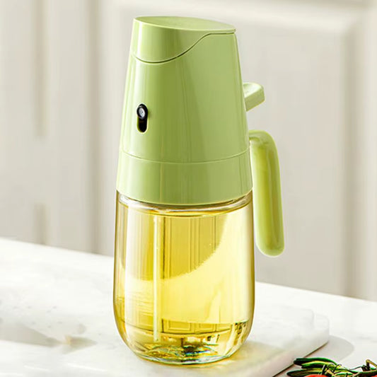 Oil Spray Dispenser Glass Oil Sprayer Mister 300Ml Oil Dispenser Spray and Pour Vinegar Bottle Home Kitchen Accessories for Air