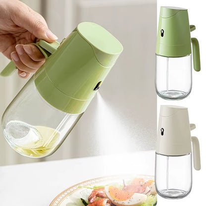 Oil Spray Dispenser Glass Oil Sprayer Mister 300Ml Oil Dispenser Spray and Pour Vinegar Bottle Home Kitchen Accessories for Air