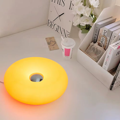 Bauhaus Table Lamp USB Plug Bedroom Bedside Lamp Living Room Dining Room Decoration Donut Ambient Light