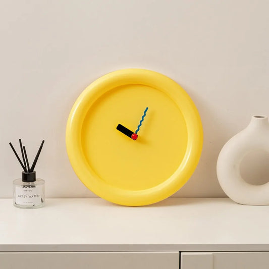 Versatile 30Cm Memphis Wall Clock ABS Battery Operated Desktop Clock Cartoon Home Decoration Housewarming Gift