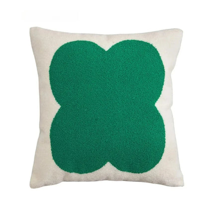 Embroidered Pillow Cover (Green and Black Series)