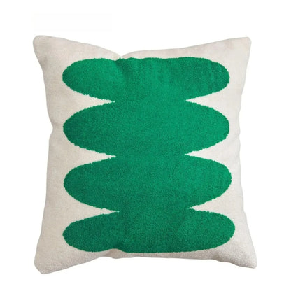 Embroidered Pillow Cover (Green and Black Series)