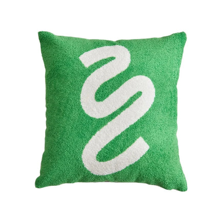 Embroidered Pillow Cover (Green and Black Series)