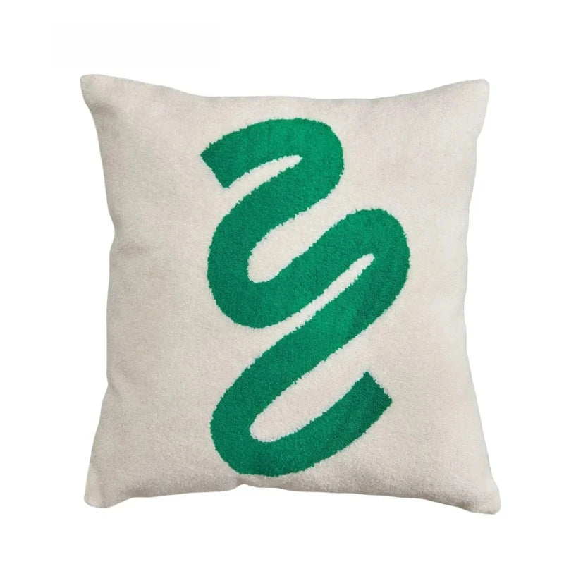 Embroidered Pillow Cover (Green and Black Series)