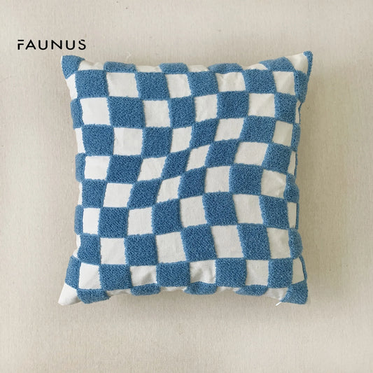 Embroidered Pillow Cover (Klein Blue Series)