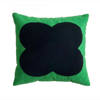Embroidered Pillow Cover (Green and Black Series)