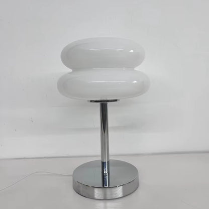 Macaron Glass Table Lamp Trichromatic Dimming Living Room Atmosphere Lamps Eye Protection Night Light Girl Bedroom Bedside Decor