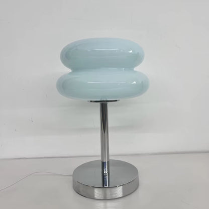Macaron Glass Table Lamp Trichromatic Dimming Living Room Atmosphere Lamps Eye Protection Night Light Girl Bedroom Bedside Decor