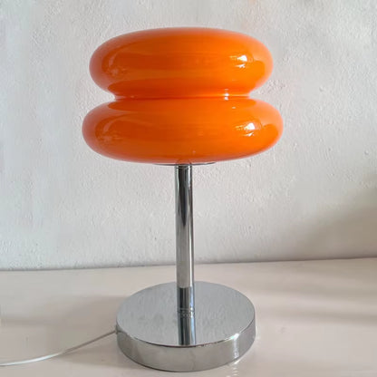 Macaron Glass Table Lamp Trichromatic Dimming Living Room Atmosphere Lamps Eye Protection Night Light Girl Bedroom Bedside Decor