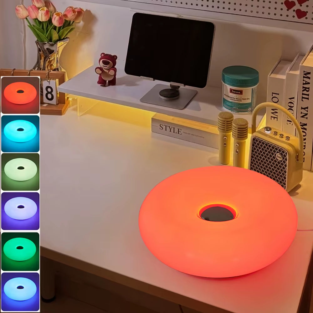 Bauhaus Table Lamp USB Plug Bedroom Bedside Lamp Living Room Dining Room Decoration Donut Ambient Light